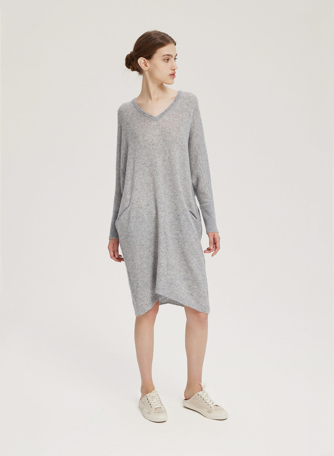 Loose V-Neck Dress