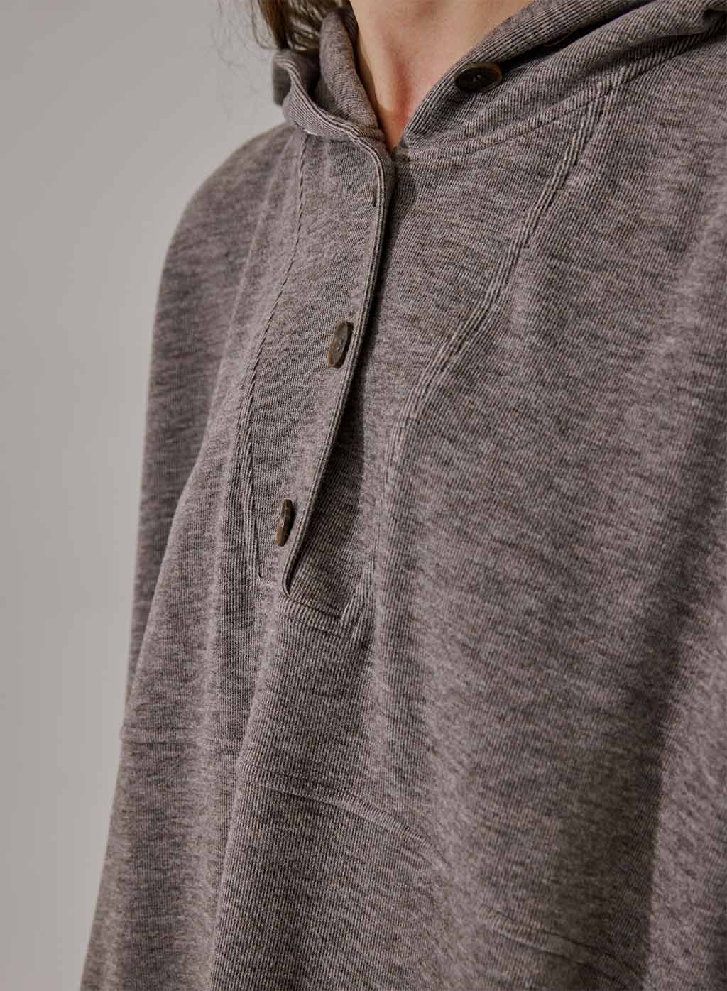 Half-Button Hoodie