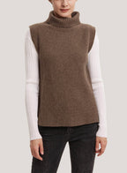High Neck Yak Wool Vest