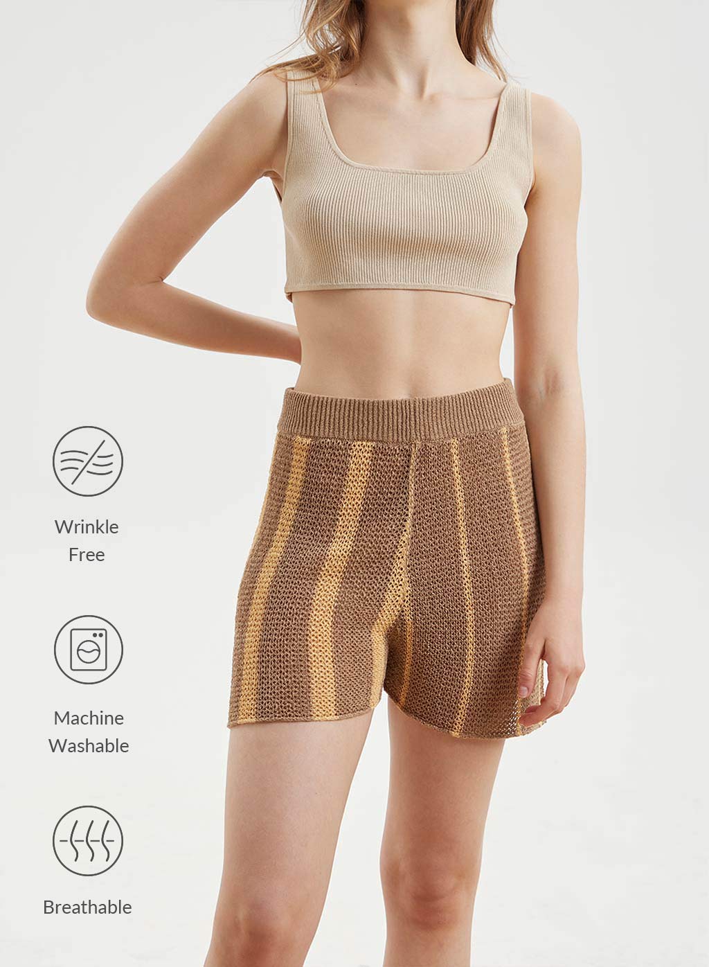 Irregular Stripe Shorts