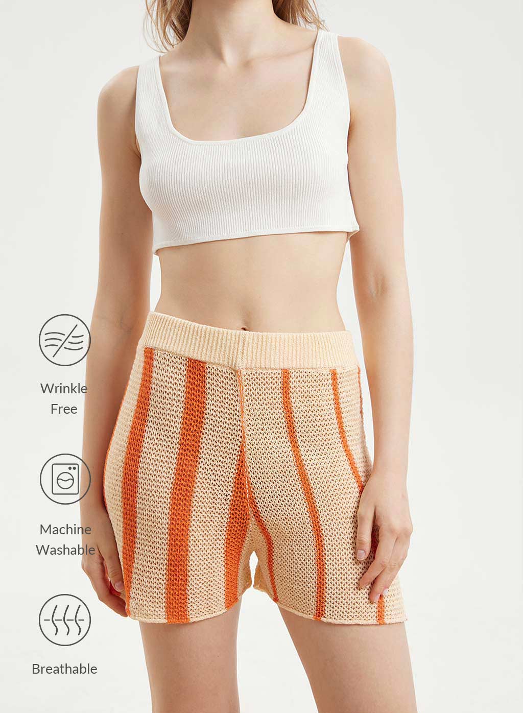 Irregular Stripe Shorts