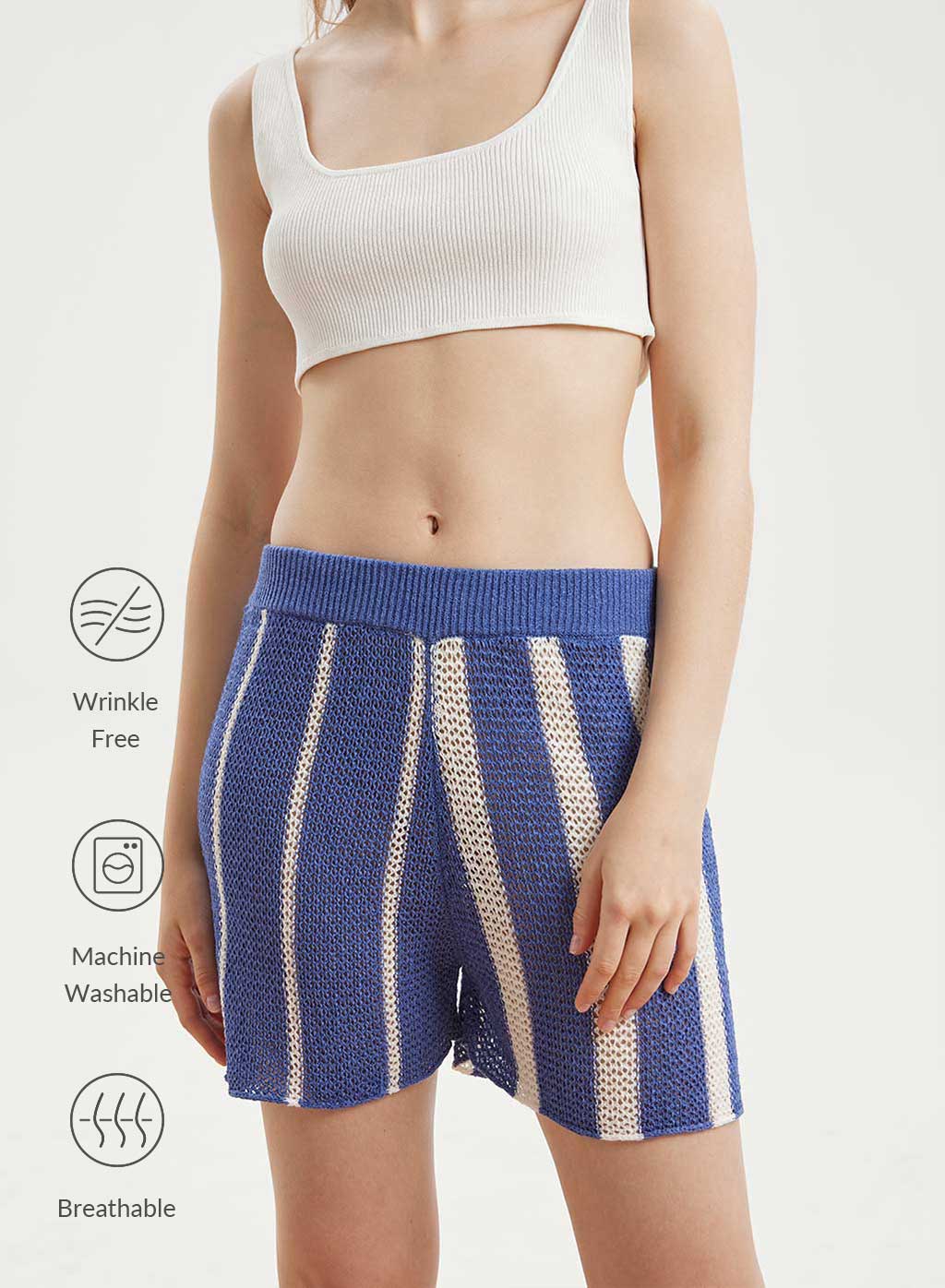 Irregular Stripe Shorts