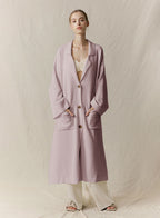 Jersey-Knit Wool Coat