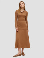 LAT Flare Hem Wool Skirt