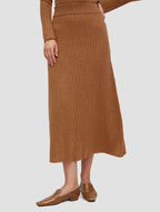 LAT Flare Hem Wool Skirt