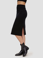 LAT Midi Wool Skirt