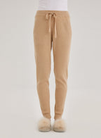 Cashmere Ribbed Drawstring Joggers