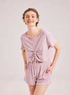 Ruched Crop Top