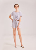 Ruched Crop Top