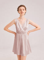 Angel Silk Satin Mini Dress