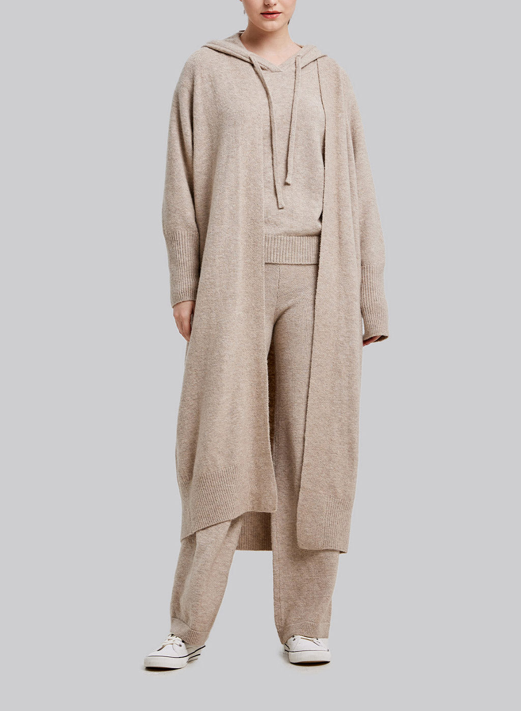 Open-Front Long Cardigan