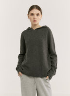 Oversize Drawstring Wool Hoodie