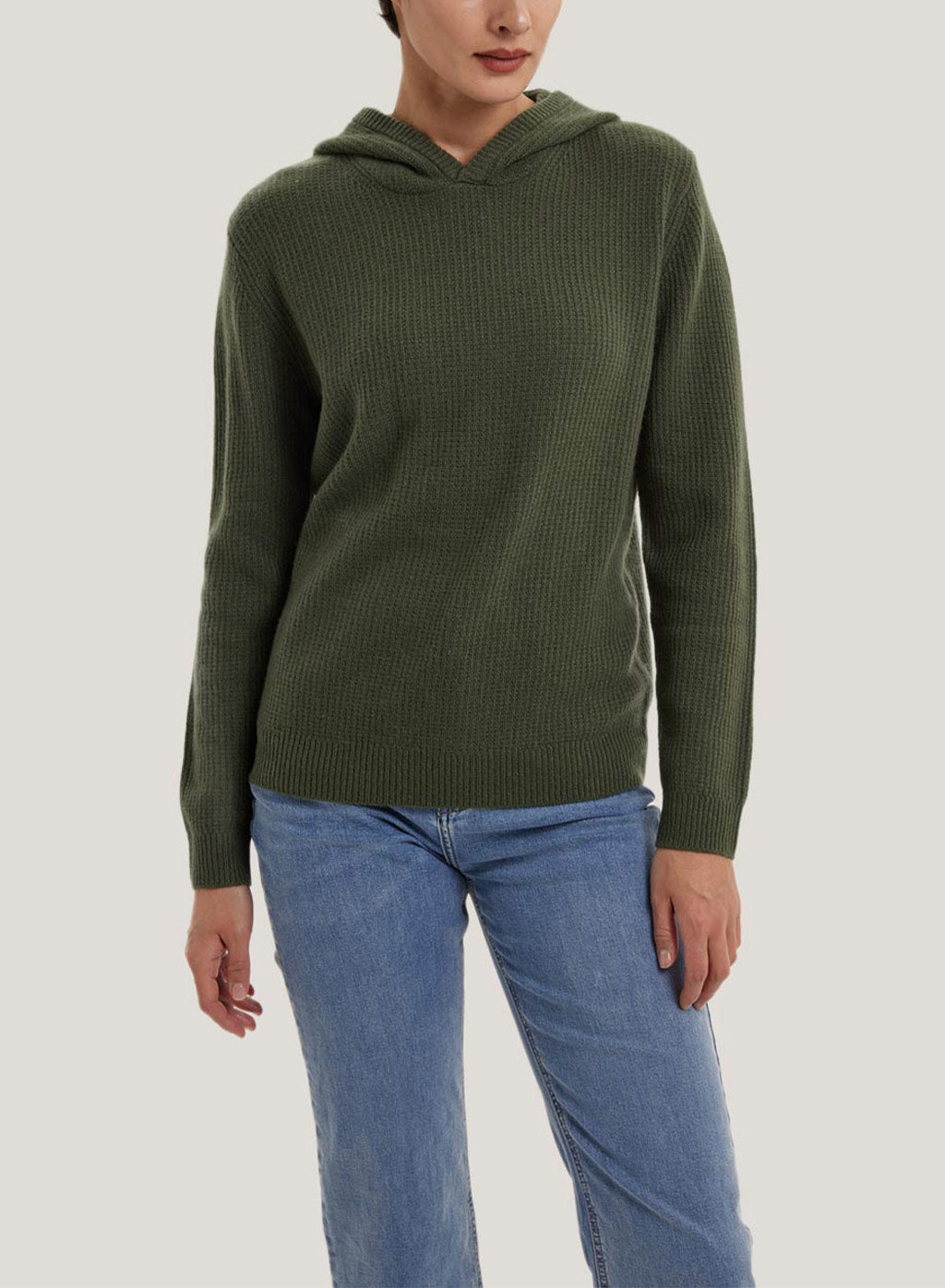 Oversize Drawstring Wool Hoodie
