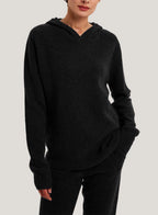Oversize Drawstring Wool Hoodie