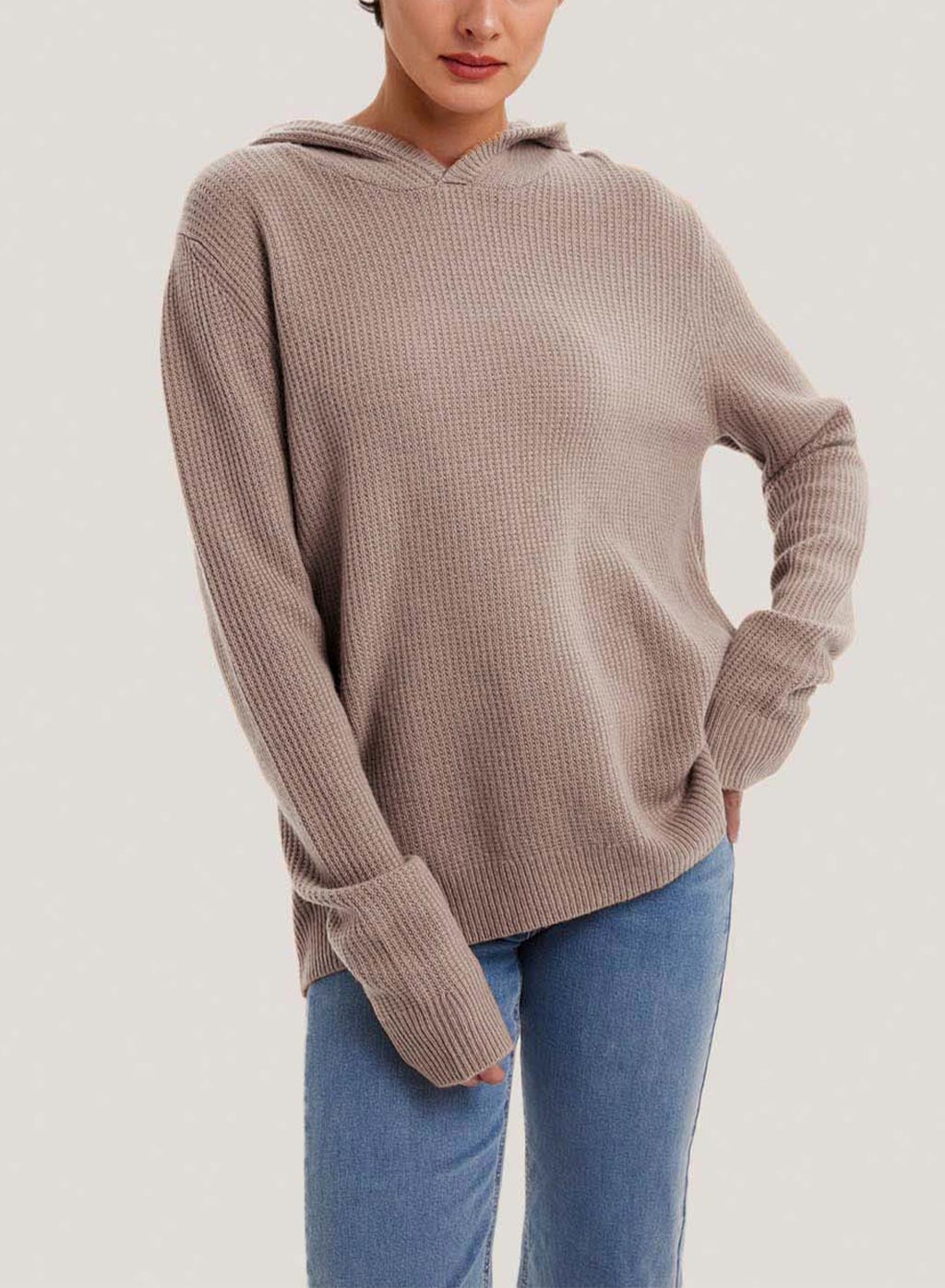 Oversize Drawstring Wool Hoodie