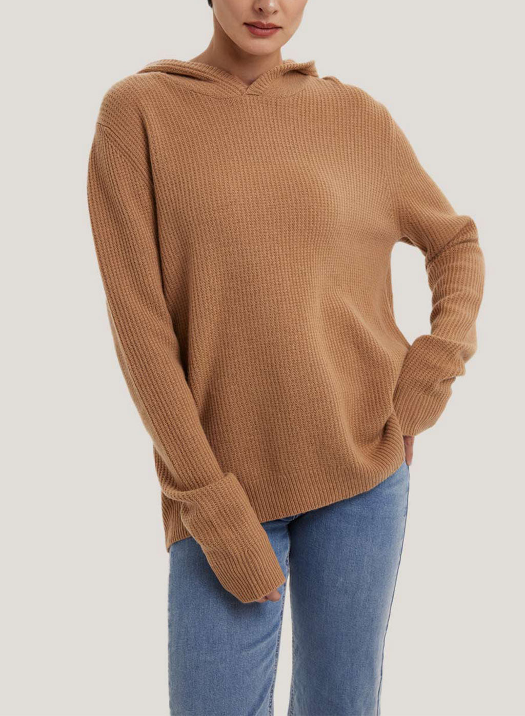 Oversize Drawstring Wool Hoodie