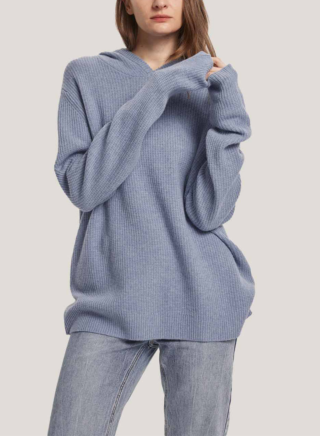 Oversize Drawstring Wool Hoodie