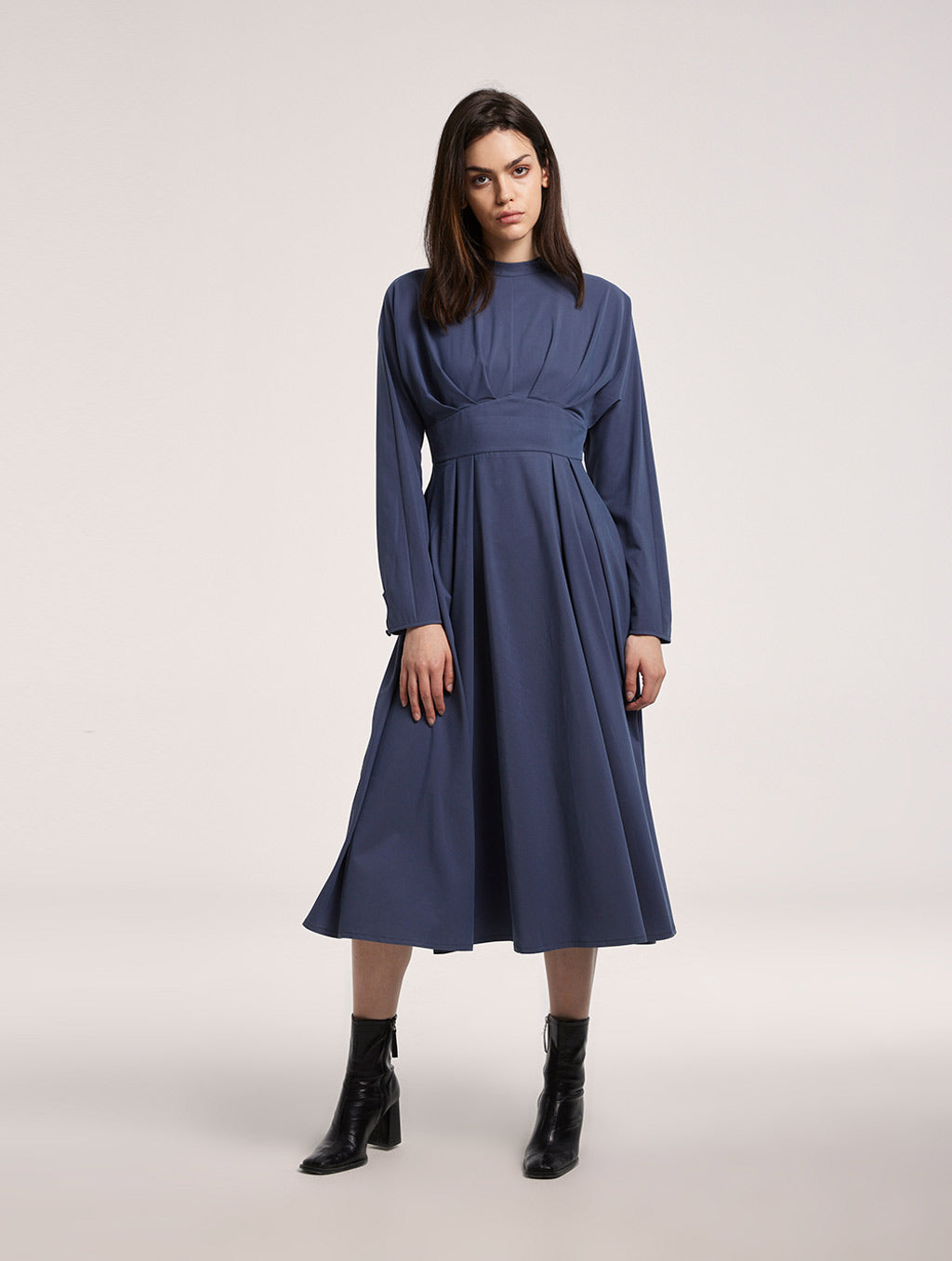 Pleated Modal Dress