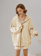 NAP Puff Sleeve Cotton Hoodie