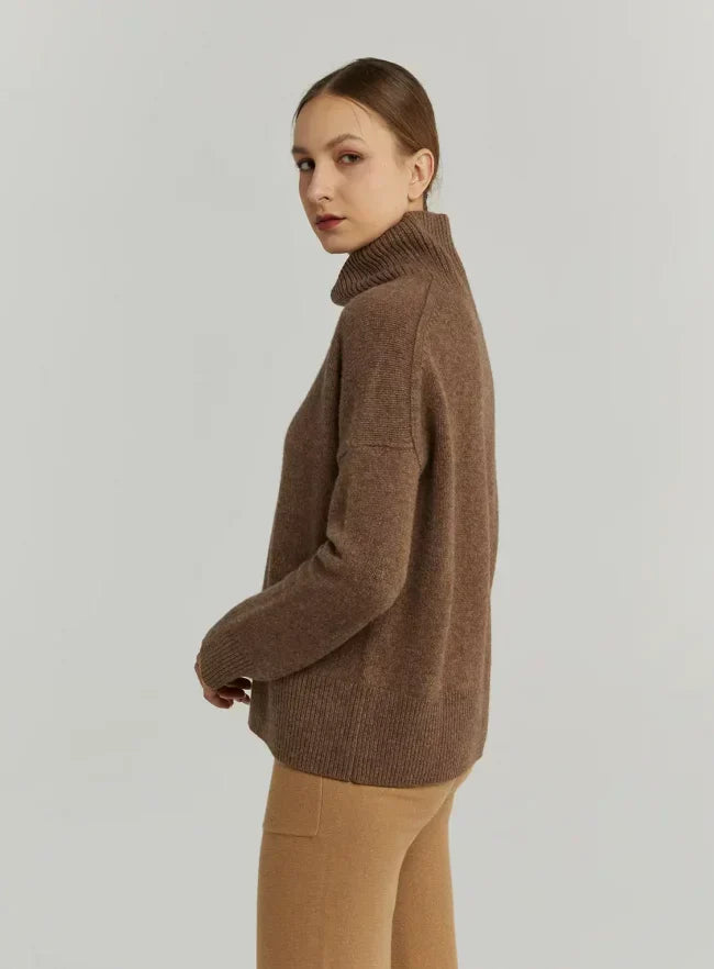 Turtleneck Yak-Wool Pullover