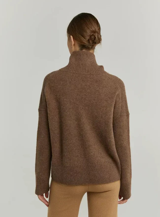 Turtleneck Yak-Wool Pullover