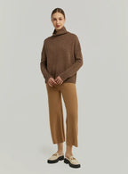 Turtleneck Yak-Wool Pullover