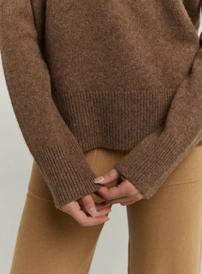 Turtleneck Yak-Wool Pullover