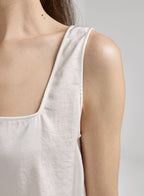 Square Collar Sleeveless Top