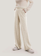 Ribbed Yak Wool Trousers