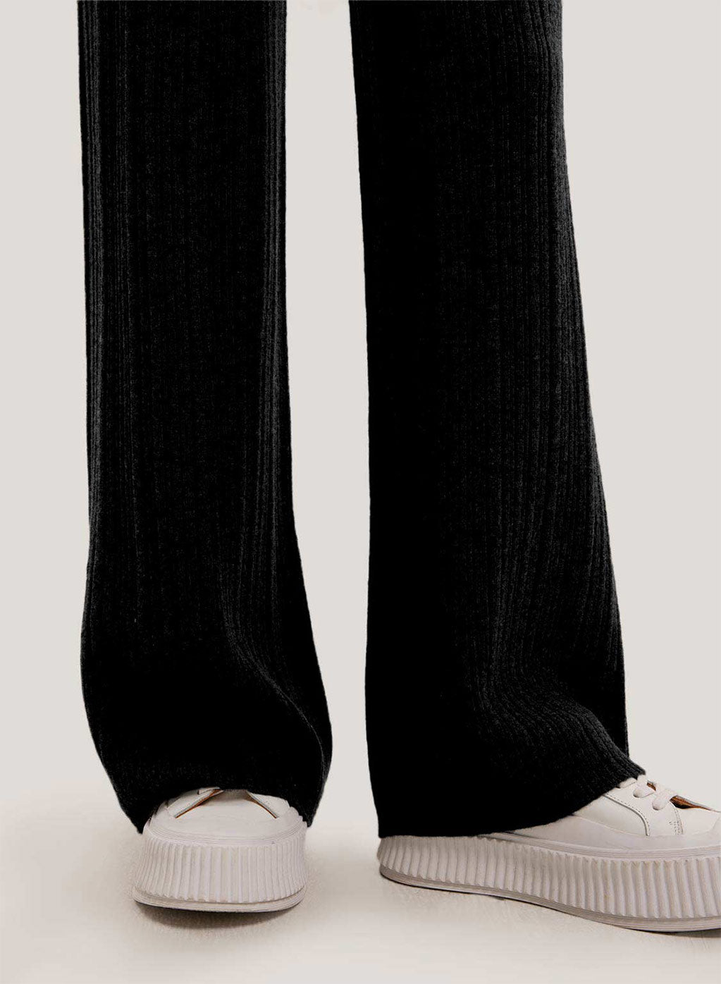 Ribbed Yak Wool Trousers