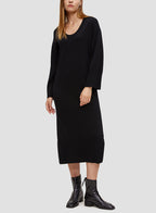 Round Neck Wool Dress