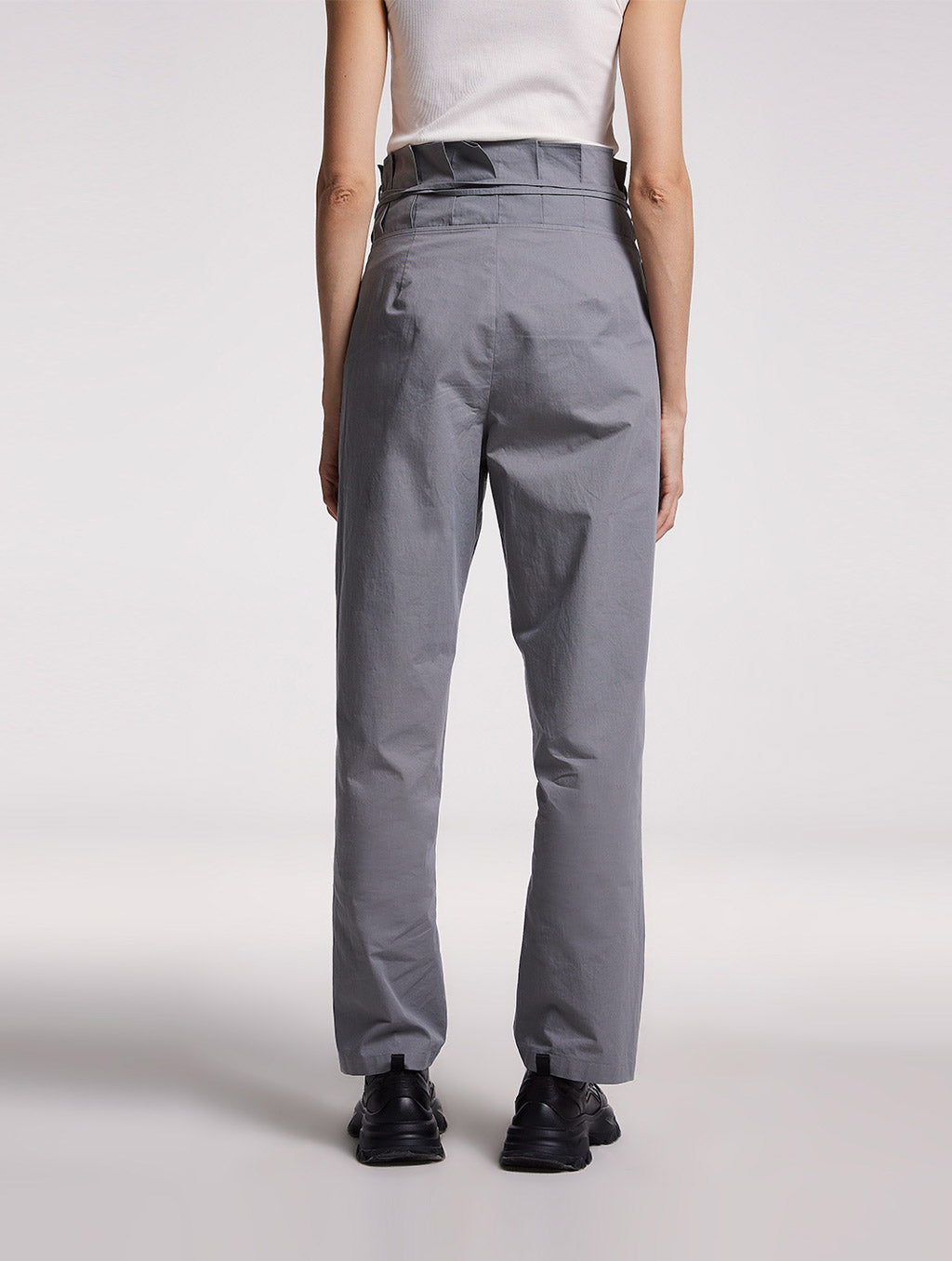 Ruffle Waist Drawstring Pants