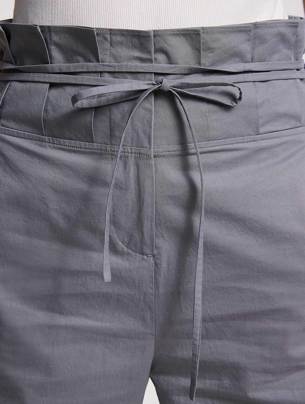 Ruffle Waist Drawstring Pants