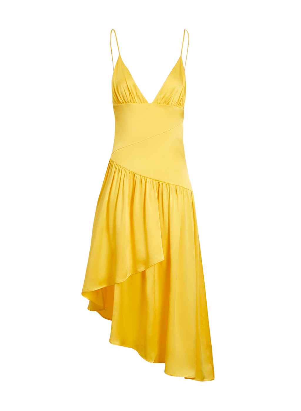 SILK Vivid V-neck Silk Slip Dress