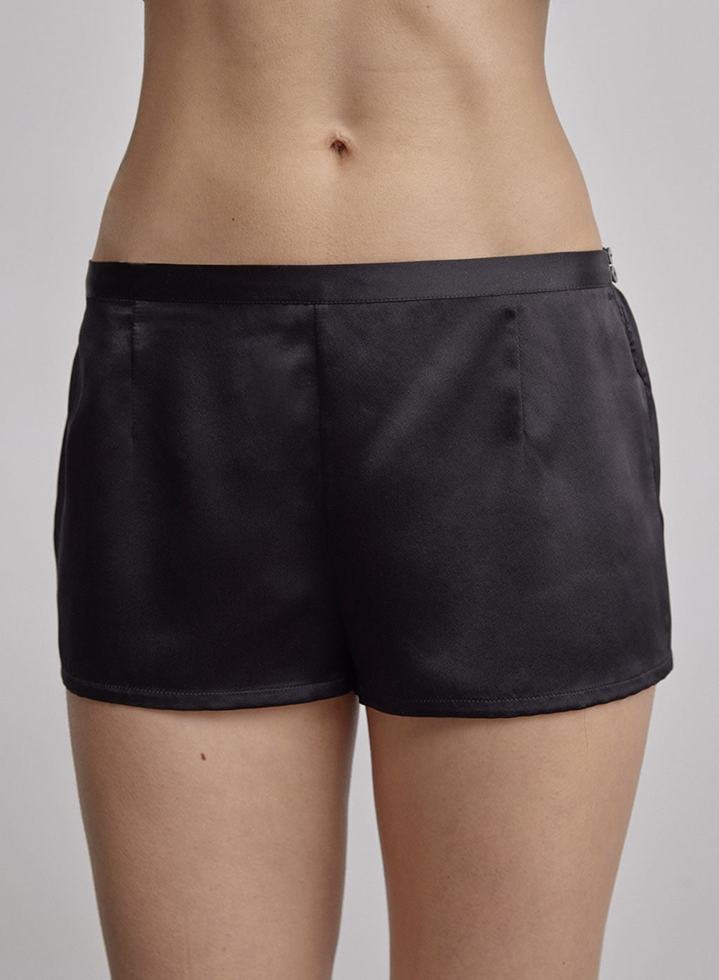 Elastic Waist Silk Shorts