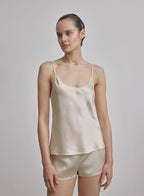 Elastic Waist Silk Shorts