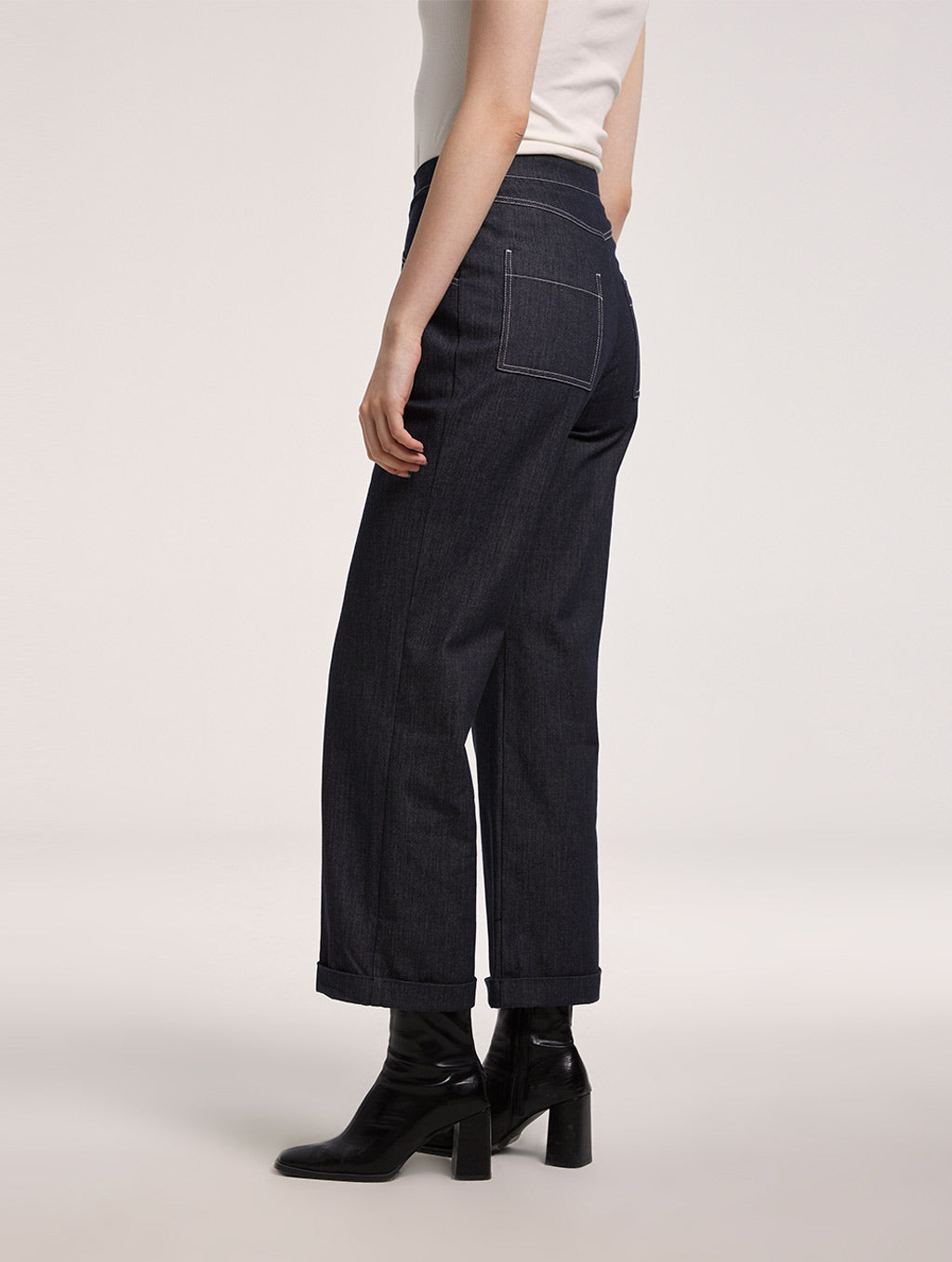 Straight-leg Denim Pants