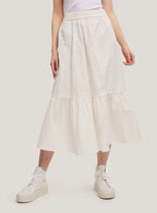Textured 100% Cotton Skirt