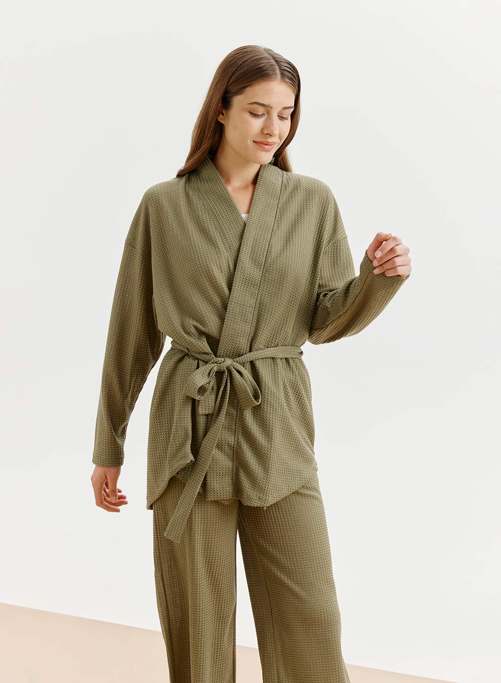 Tie-Waist Short Robe