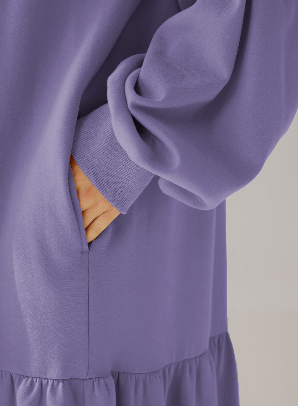 Crewneck Tiered Cotton Dress