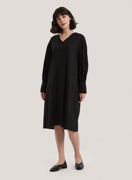 linen shift dress