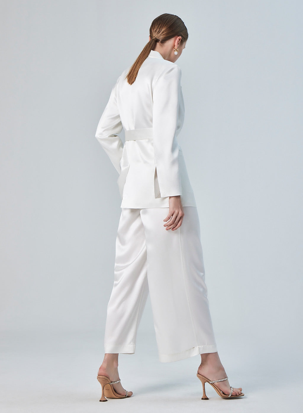 Wide Leg Satin Pants