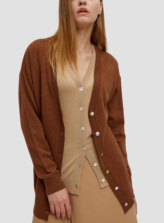 Wool Button Cardigan