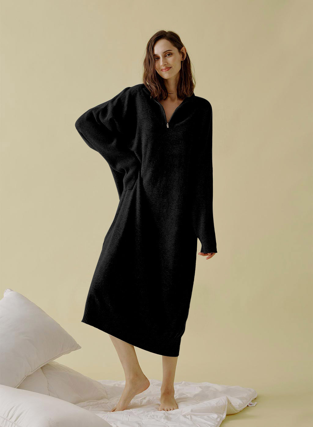 Wool-Cashmere Polo Dress