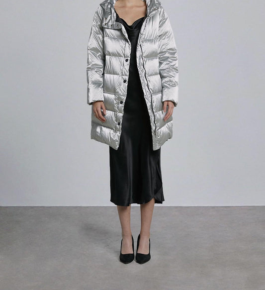 Zipped Pocket Hooded Duck Down Puffer